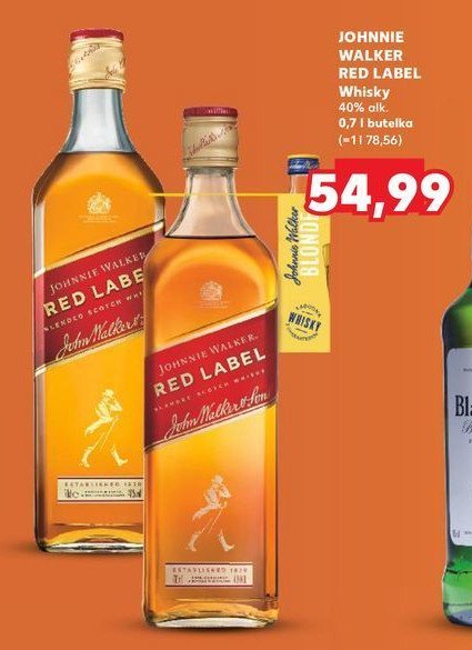 Whisky Johnnie walker red label promocja w Kaufland