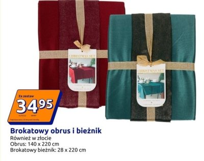 Brokatowy obrus 140 x 220 cm promocja w Action