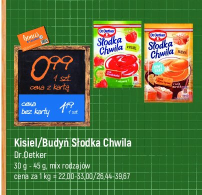 Budy艅 karmelowy Dr. oetker promocja