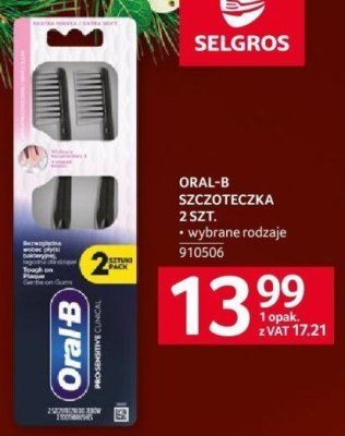 Szczoteczka Oral-B 2 szt. promocja w Selgros