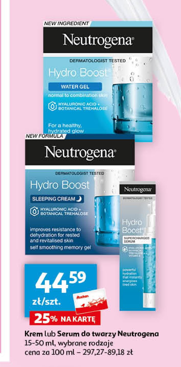Żel-krem pod oczy przeciw oznakom zmęczenia Neutrogena hydro boost promocja