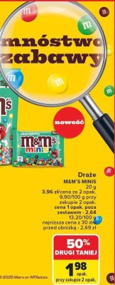 Drażė M&M'S MINIS 55 g promocja w Carrefour