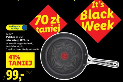 Patelnia ze stali szlachetnej Ø 28 cm promocja w Lidl