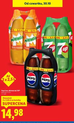 Napój gazowany Mirinda o smaku pomarańczowym promocja w Lidl