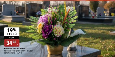 Kompozycja kwiatowa promocja w bi1