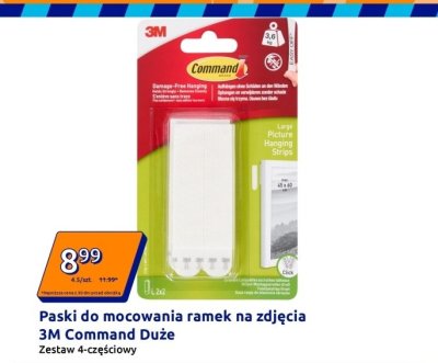 Paski do mocowania ramek na zdjęcia 3M Command Duże promocja w Action