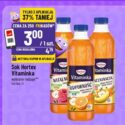 Sok Hortex Vitaminka wybrane rodzaje promocja w POLOmarket