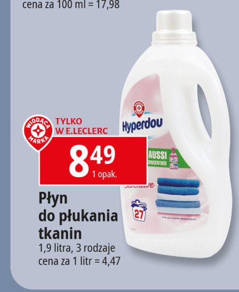 Płyn do płukania Wiodąca marka hyperdou promocja