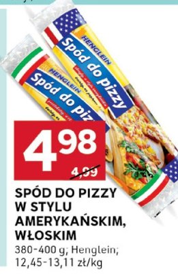 Spód do pizzy w stylu amerykańskim, włoskim Henglein promocja w Stokrotka