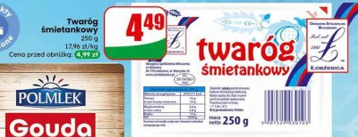 Twaróg śmietankowy promocja w Dino