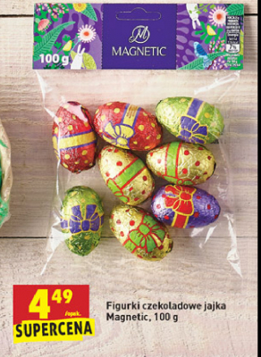 Figurki czekoladowe jajka Magnetic promocja