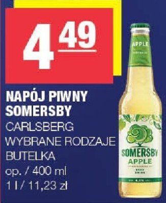 Napój piwny somersby CARLSBERG promocja w SPAR
