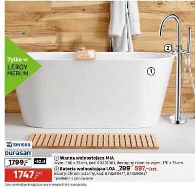 Bateria wolnostojąca Loa Leroy Merlin promocja w Leroy Merlin