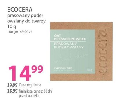 Puder do twarzy ECOCERA prasowany puder owsiany do twarzy promocja w Hebe