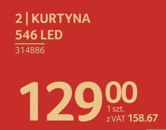 Kurtyna 546 LED promocja w Selgros