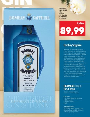 Gin Bombay Sapphire promocja w Kaufland