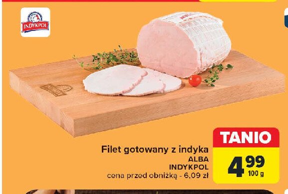 Filet gotowany alba Indykpol promocja w Carrefour Market