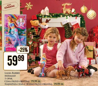 Lalka Barbie Mermaid promocja w Dino