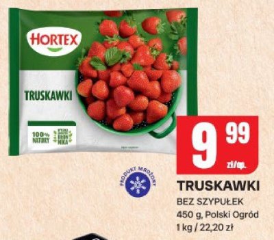 Truskawki bez szypułek Polski Ogród Hortex promocja w Chorten