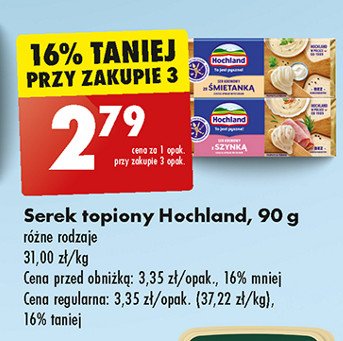 Ser kremowy z szynką Hochland promocja