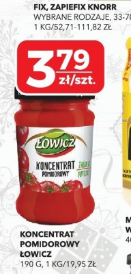 Koncentrat pomidorowy Łowicz promocja w Top Market