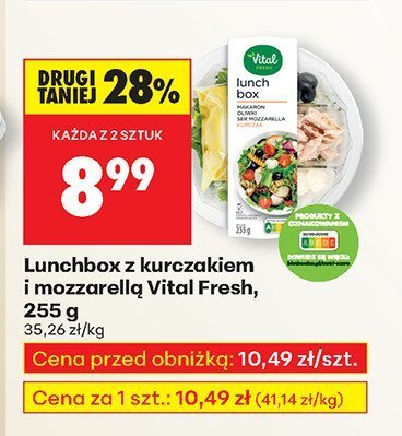 Lunchbox z kurczakiem i mozzarellą  promocja w Biedronka