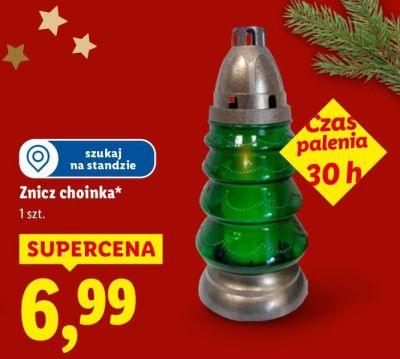 Znicz choinka 1 szt. promocja w Lidl