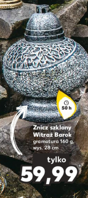 Znicz szklany witra偶 barok Ma艂gorzata promocja