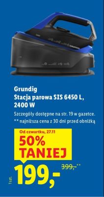 Stacja parowa SIS 6450 L, 2400 W promocja w Lidl