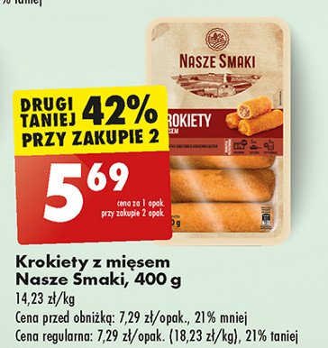 Krokiety mięsne Nasze smaki promocja