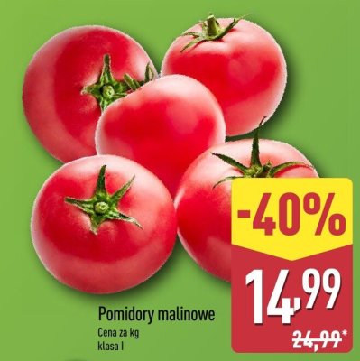 Pomidory malinowe Aldi promocja w Aldi
