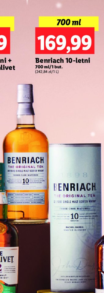 Whisky BENRIACH 10 YO promocja