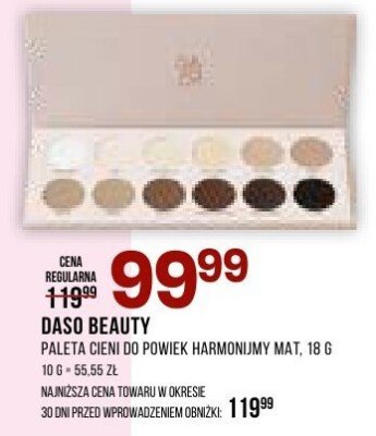 Paleta cieni Daso Beauty Harmonium Mat promocja w Drogerie Natura