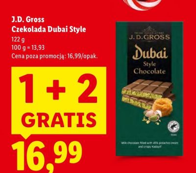 Czekolada Dubai Style promocja w Lidl