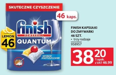 Kapsułki FINISH KAPSUŁKI DO ZMYWARKI 46 SZT. promocja w Selgros