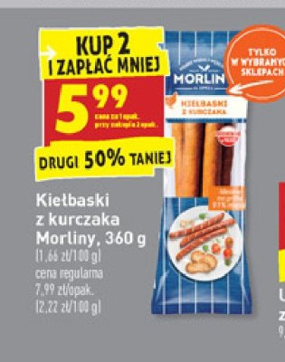 Kiełbaski z kurczaka Morliny promocja