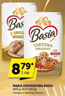 Mąka orkiszowa Basia promocja w Groszek