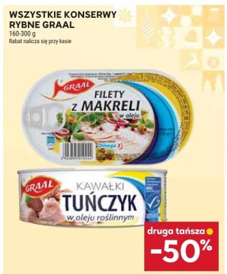 Konserwy rybne wszystkie rodzaje Graal promocja w Stokrotka