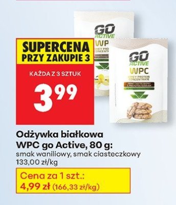 Odżywka białkowa WPC ciasteczkowa 80 g promocja w Biedronka