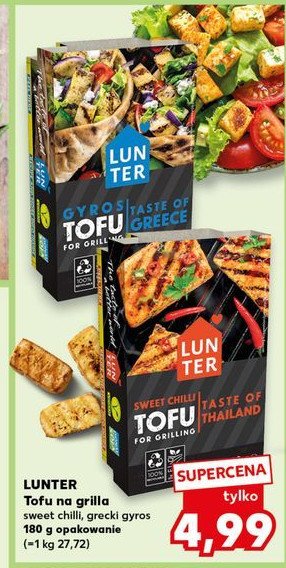 Tofu grecki gyros Lunter promocja