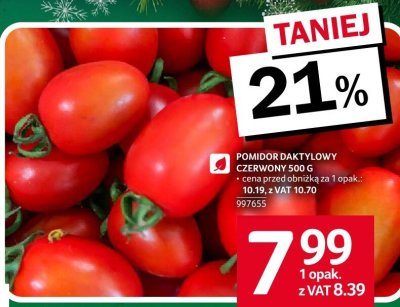 Pomidor daktylowy czerwony 500 g promocja w Selgros