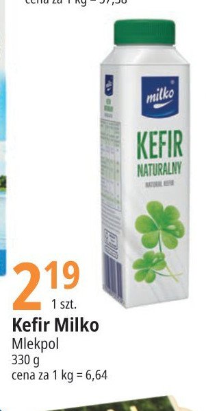 Kefir naturalny Milko promocja