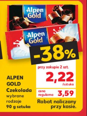 Czekolada gorzka Alpen gold promocja
