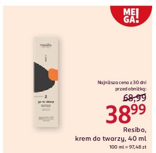 Krem do twarzy regenerujący na noc Resibo promocja