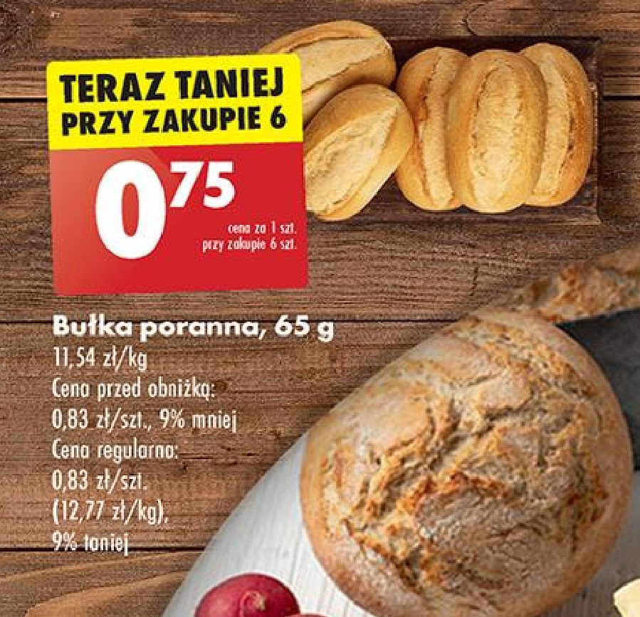 Bułka poranna promocja