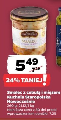 Smalec z cebulą i mięsem Kuchnia Staropolska promocja w Netto