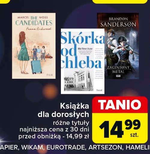 Brandon sanderson "zaginiony metal" promocja w Carrefour Market