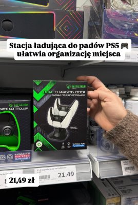 Stacja ładująca do padów PS5 promocja w Action