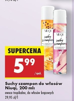 Suchy szampon tropical frutis Niuqi promocja