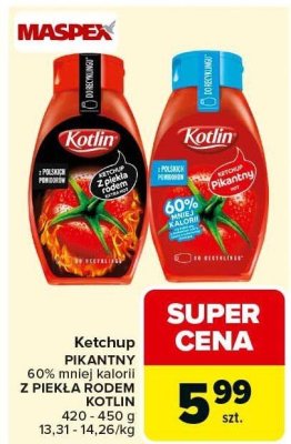 Ketchup pikantny z pieklą rodem Kotlin promocja w Carrefour